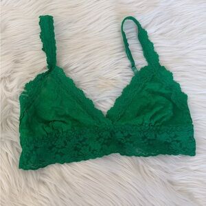 Green Lace Bralette Hanky Panky